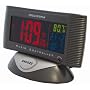 Precision MSF Radio controlled 3 colour screen LCD alarm clock with mains adaptor