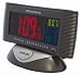 Precision MSF Radio controlled 3 colour screen LCD alarm clock with mains adaptor