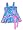 Rubbies - Girls Sundress, Blue, Pink, Multi (Size 4)