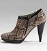 Autograph Faux Snake Skin Platform Ankle Boots