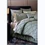 16 PC. VENETIAN LUXURY BED IN A BAG SUPER SET W/ MATCHING SHAMS, PILLOWS, SHEET SETS BLUE GREEN, King