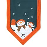 72 x 15 NFL Miami Dolphins Snowman Christmas Table Runner