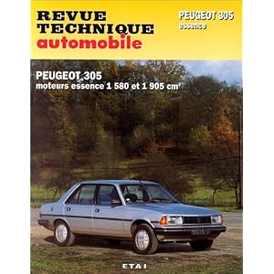 Revue technique de l'Automobile num�ro  441.5 :  Peugeot 305, GR, SR, 1986-1989, GT, GTX, automatique 1983-1989