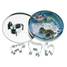 Animal Shaped Cookie Cutters- set of six
