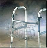 >Walker Basket;Invacare #6098;Convenient storage space for shopping, traveling and everyday use. Gra