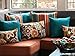 Pillow Perfect Rave Solid Indoor/Outdoor Throw Pillow Plush Fill, Weather and Fade Resistant, Throw - 18.5