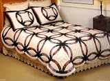 Double Wedding Ring Quilt Set Queen (3 Pcs)