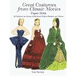 Great Costumes from Classic Movies Paper Dolls: 30 Fashions by Adrian, Edith Head, Walter Plunkett and Others book cover