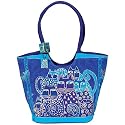 Laurel Burch Cats Scoop Tote Bag - Indigo