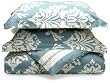 Regency 300 Thread-Count Havana Reversible Floral/Stripe Full/Queen Duvet Set, WaterBlue