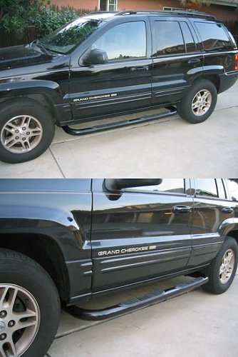 1999-2004 JEEP GRAND CHEROKEE BLACK SIDE STEP / NERF BAR