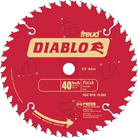 Freud D0840X Diablo 8-1/4-Inch 40 Tooth ATB Finishing Saw Blade with 5/8-Inch Arbor