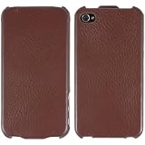 Twins Flip f�r iPhone 4, braun Braune Klapptasche aus Echtleder f�r Schnellzugriff Apple iPhone 4, iPhone 4S Tasche, Handytasche, Etui, Case, Holster, Schutzh�llevon "Twins"