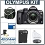 Olympus E-520 Digital SLR Camera / Lens Kit with 14-42mm Lens, 8 GB CF Memory Card, Spare BLm-1 Lithium-Ion Rechargeable Battery, Slinger Camera Bag, USB 2.0 Compact Card Reader, Professional Lens Cleaning Kit
