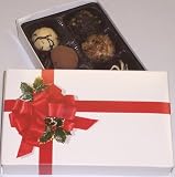 Scott's Cakes Assorted Truffles 1/2 Pound Ribbon n Holly Box