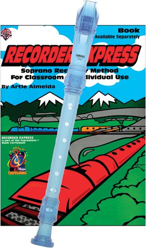 Childrens Toyshop  Musical Instruments : Recorder Pack: Yamaha Blue Soprano Recorder with Recorder Express Book