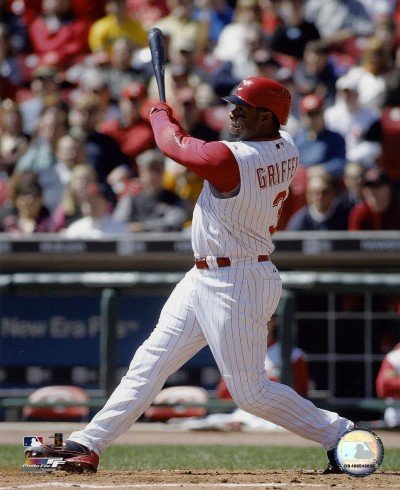 Ken Griffey Jr. Cincinnati Reds 8x10 Photo (Batting Action)