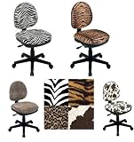 OSP Work Smart DH3400-237 Zebra Animal Print Office Task Desk Chairs