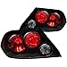 Anzo USA 221086 Mitsubishi Lancer Black Tail Light Assembly - (Sold in Pairs)