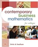 Contemporary Business Mathematics for Colleges (with CD-ROM)