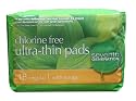 Seventh Generation Chlorine Free Ultrathin Regular Pads, 18-count Packages (Pack of 12) (216 pads)