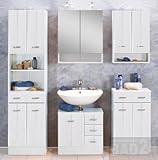 Badmöbel Set Rallye 4tlg., Rallye weiß