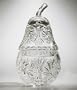 Handcut Crystal Jam Jar - Pear Shaped - 7 inches