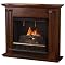 Petite Cathedral Ventless Fireplace - Mahogany Finish