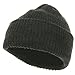 Solid Plain Watch Cap Beanie - Charcoal OSFM
