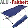 AKB01 Alu Klappbett Campingbett Liege Blau von Jago