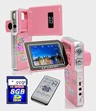 SVP HDDV-3001 12MP Max. 6-in-1 Multi-Functional Camcorder with Rare Huge Flip LCD! (SVP 8GB SDHC Memory Card Included)