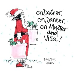 On Dasher, On Dancer - White Nightshirt in a Bag