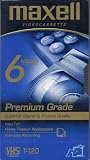Maxell Videocassette GX-SILVER HIGH QUALITY 6HOUR IN EP MODE T-120 VHS TAPE