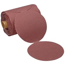 3M Stikit Paper Disc Roll 751I, PSA Attachment, Ceramic Aluminum Oxide, 5" Diameter, 80 Grit (Roll of 100)