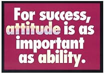 POSTER FOR SUCCESS ATTITUDE IS 13 X 19 LARGE