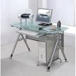 Computer Desk - Glass/ Steel
