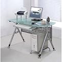 Computer Desk - Glass/ Steel