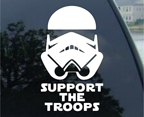 Support The Troops #1 Stormtroopers Star Wars Inspired Vinyl Sticker Car Decal (10" any color)