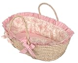 Hoohobbers Designer Baby Moses Basket Etoile Pink