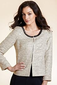 Per Una Speziale Shimmer Chain Jacket with Wool