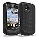 LG 306G,305C Case, RANZ Black Heavy Duty Dual Layer Armored Hybrid Case Cover For LG 306G, LG 305C (Tracfone)