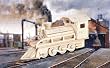 Steam Train Woodcraft Construction Kit, Choo Choo Train Steam Train Woodcraft Construction Kit, Choo Choo Train