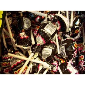Candy, Charm Blow Pops,Black Cherry, 48 pops per box
