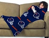 Chicago Bears Youth Comfy Throw Blanket with Sleeves