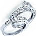 Gorgeous Lady Diamond Semi-Mount Engagement Ring Set (Center Stone Is Not Included)