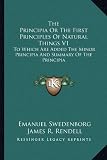 The Principia Or The First Principles Of Natural Things V1: To Which Are Added The Minor Principia And Summary Of The Principia