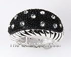6030217 Stunning Pave Stretch Ring Adjustable Sizes 6 - 8 David Yurman Inspired Rhodium Plated CZ Stones