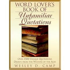 Word Lover's Book of Unfamiliar Quotations