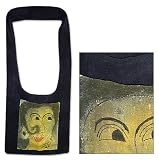 Cotton shoulder bag, 'My Honey'