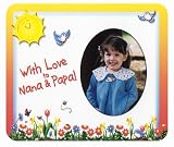 With Love to Nana & Papa (flowers) Photo Magnet Frame